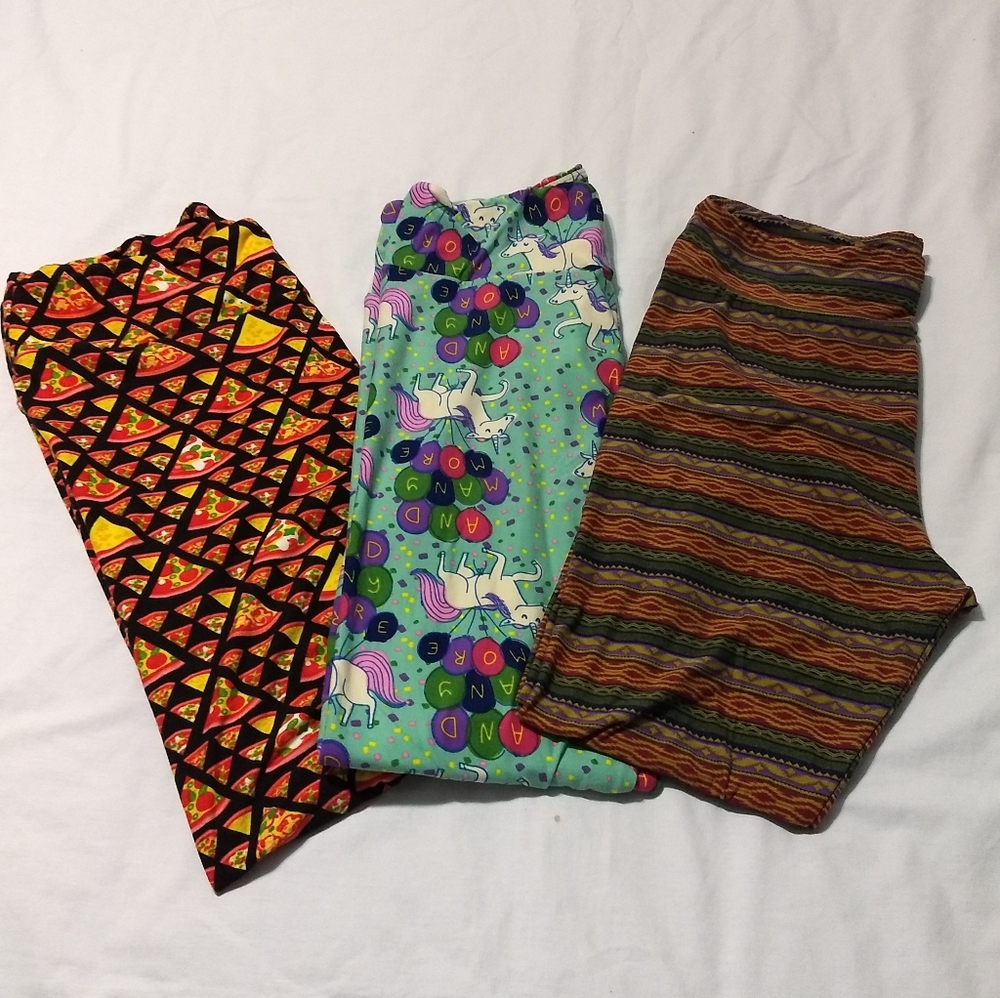 Lularoe TC Leggings Lot (3)
